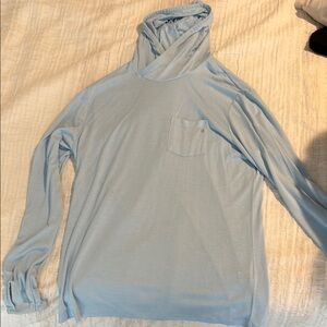 Light Blue Long Sleeve Hoodie